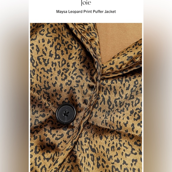 Joie Leopard Print Jacket-NWT - Picture 6 of 16